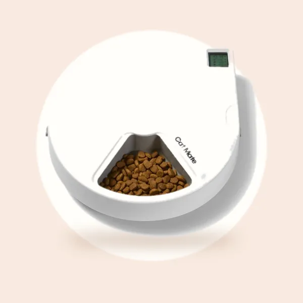 Cat Mate C500 - Automatische Voerbak Hond en Kat - Voerautomaat - Wit