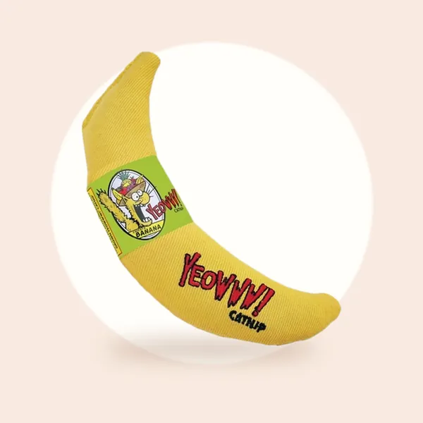 Yeowww banaan met catnip - 18 cm - 1 stuks