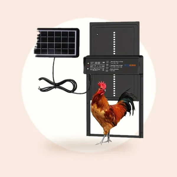 UniEgg Premium Solar Automatische deur 2.0 met lichtsensor + timer +…